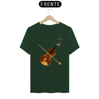 Nome do produtoCamiseta Premium Masculina Algodão Pima Estampada Musical Violino - Estilo Sonoro