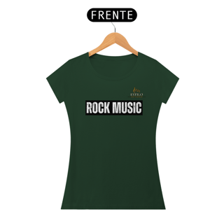Nome do produtoCamiseta Premium Feminina Algodão Pima Estampada Musical Rock Music - Estilo Sonoro