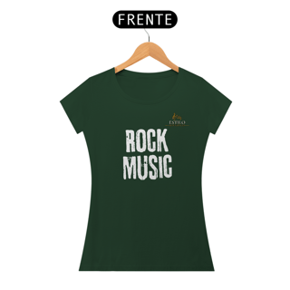 Nome do produtoCamiseta Premium Feminina Algodão Pima Estampada Musical Rock Music - Estilo Sonoro