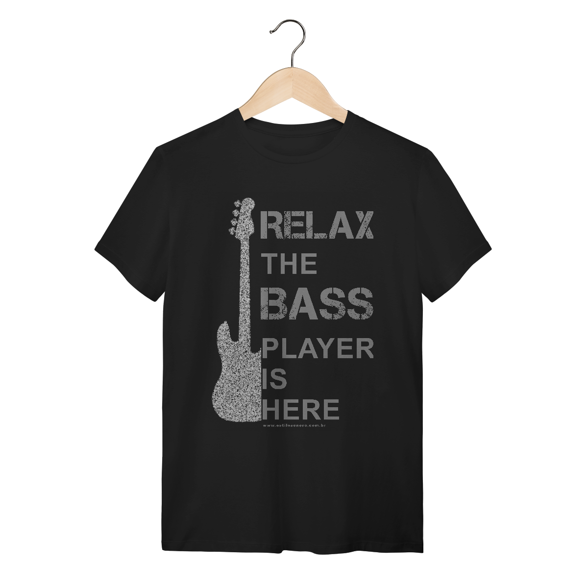 Nome do produto: Camiseta Relax the bass player is here Quality