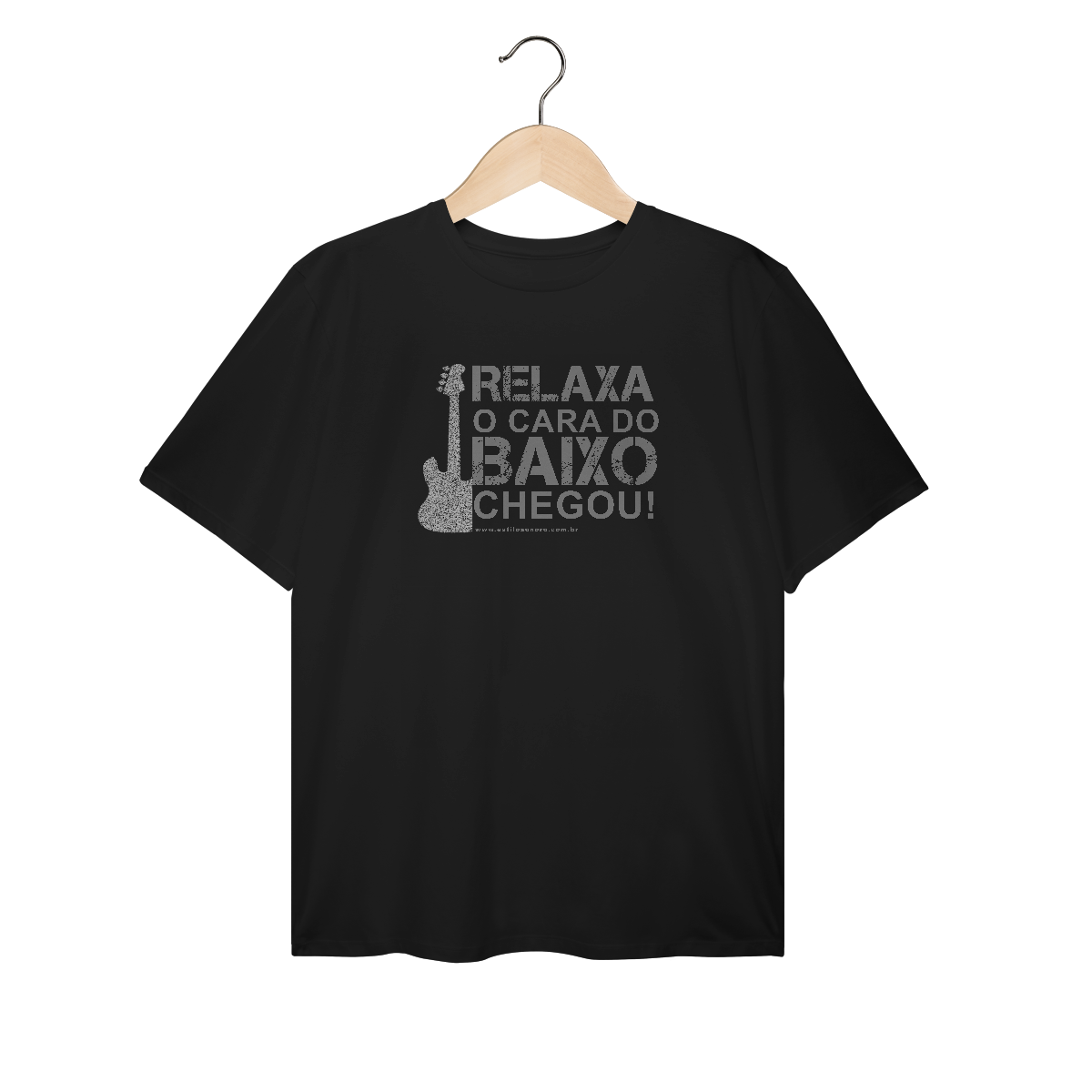 Nome do produto: Camiseta Relaxa o cara do Baixo Chegou Plus