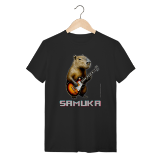 Camiseta Capivara tocando Guitarra SAMUKA Quality