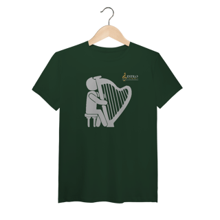 Camiseta Premium Algodão Pima Harpa Música Clássica