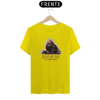 Nome do produto T-Shirt Quality Unissex | Macaco observando