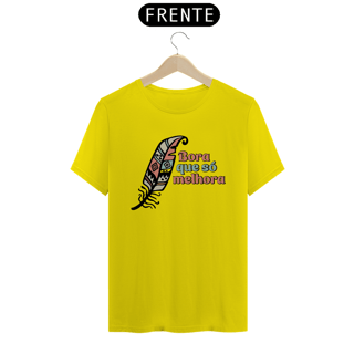 Nome do produto T-Shirt Quality Unissex | Pena Free Spirit | Bora Que Só Melhora