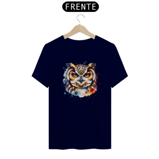 Nome do produto T-Shirt Quality Unissex | Coruja Aquarela