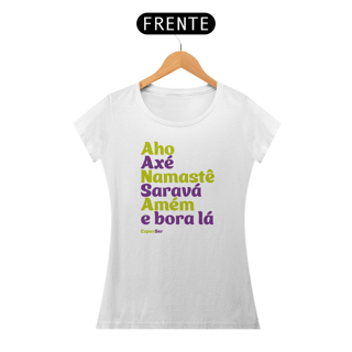 Nome do produto Camiseta Baby Look | Crenças