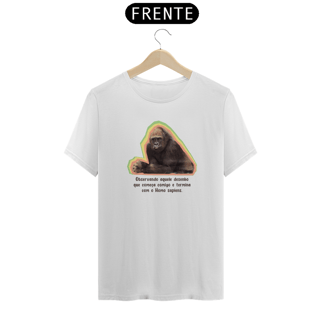Nome do produto T-Shirt Quality Unissex | Macaco observando