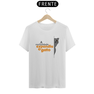 Nome do produto T-Shirt Quality Unissex | A Curiosidade Expandiu o Gato