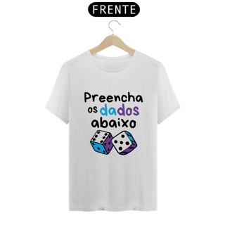 Nome do produto T-Shirt Quality Unissex | Preencha os dados abaixo