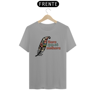 Nome do produto T-Shirt Quality Unissex | Pena Free Spirit | Bora Que Só Melhora