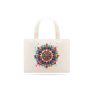 Nome do produto Ecobag | Mandala Aquarela Colorida 