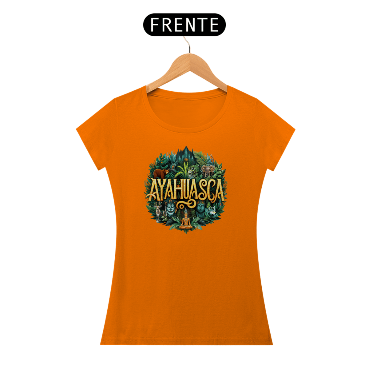Nome do produto: Camiseta Baby Look Ayahuasca