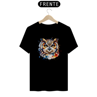 Nome do produto T-Shirt Quality Unissex | Coruja Aquarela