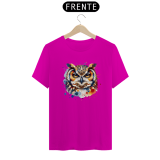 Nome do produto T-Shirt Quality Unissex | Coruja Aquarela