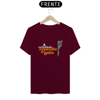Nome do produto T-Shirt Quality Unissex | A Curiosidade Expandiu o Gato
