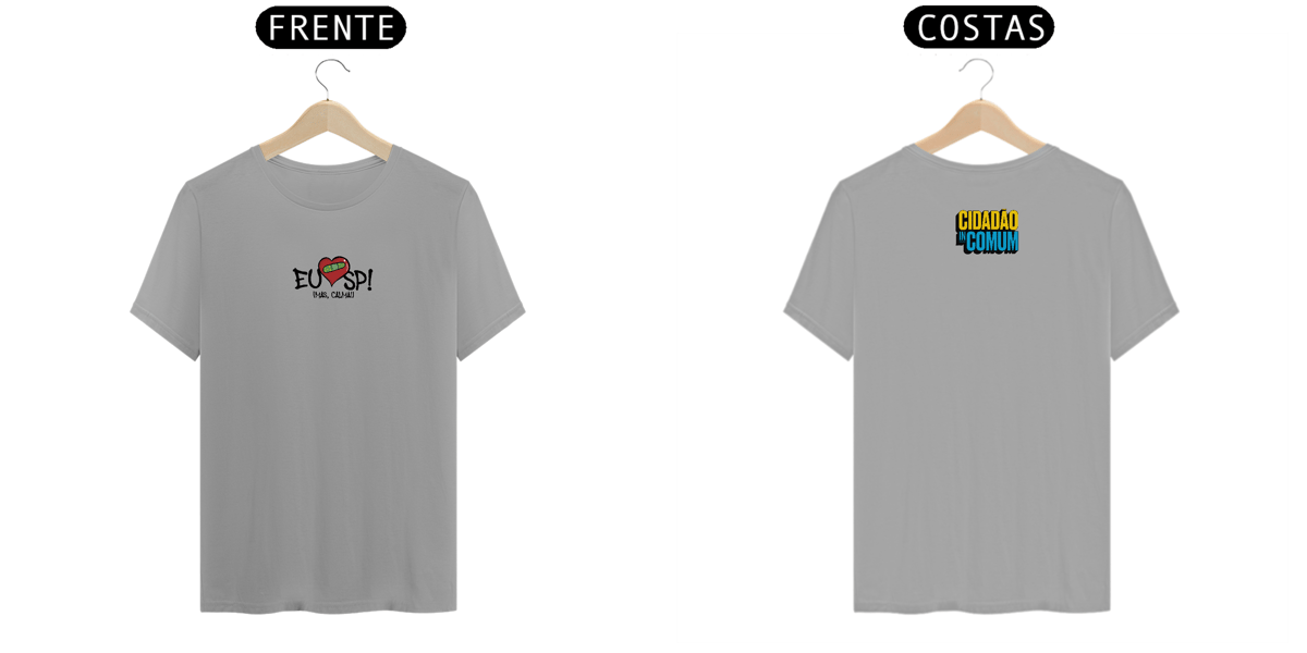 Nome do produto: Camiseta colorida Eu amo SP