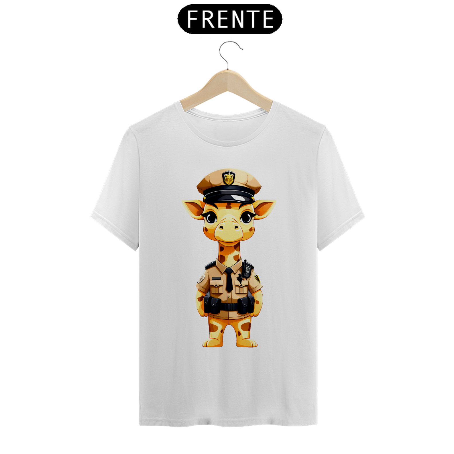 Camiseta - Girafa Baby Policial