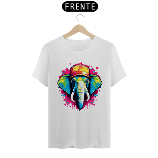 Camiseta - Elefante Colorido