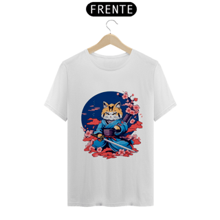 Camiseta - Gato Samurai