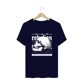 Nome do produto Camiseta Plus Size Vivax - Rebellion Skul