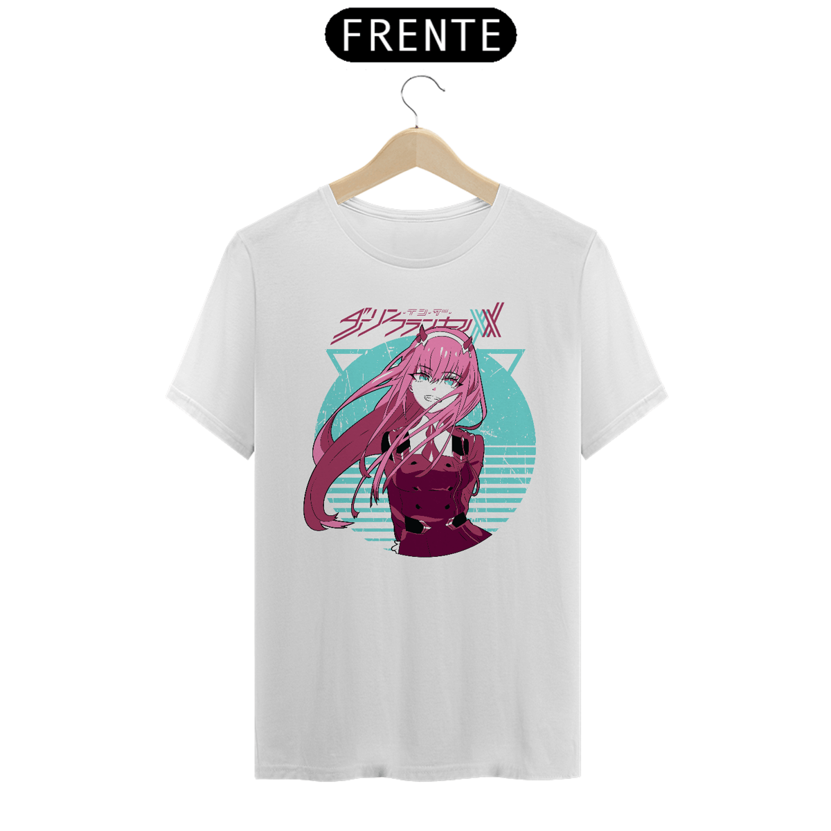 Nome do produto: Camiseta Estampada - Zero Two