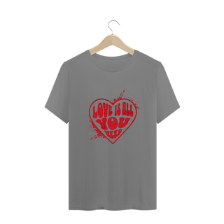 Nome do produto Camiseta Plus Size Vivax - Love is all you need