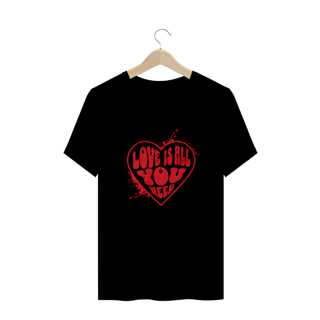 Nome do produto Camiseta Plus Size Vivax - Love is all you need