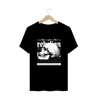 Nome do produto Camiseta Plus Size Vivax - Rebellion Skul
