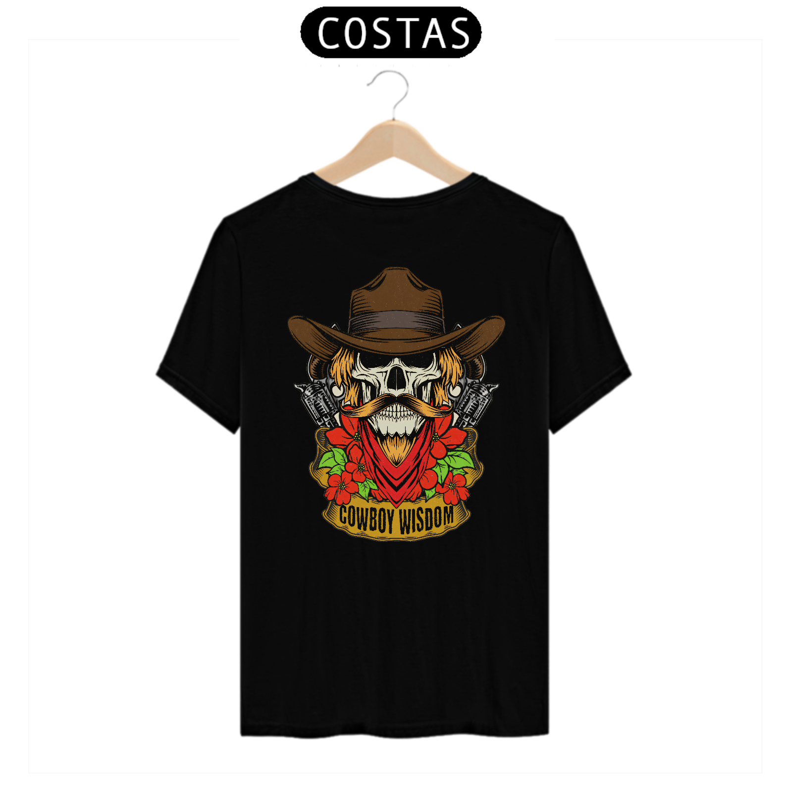 Camiseta Quality Vivax - Cowboy Skull