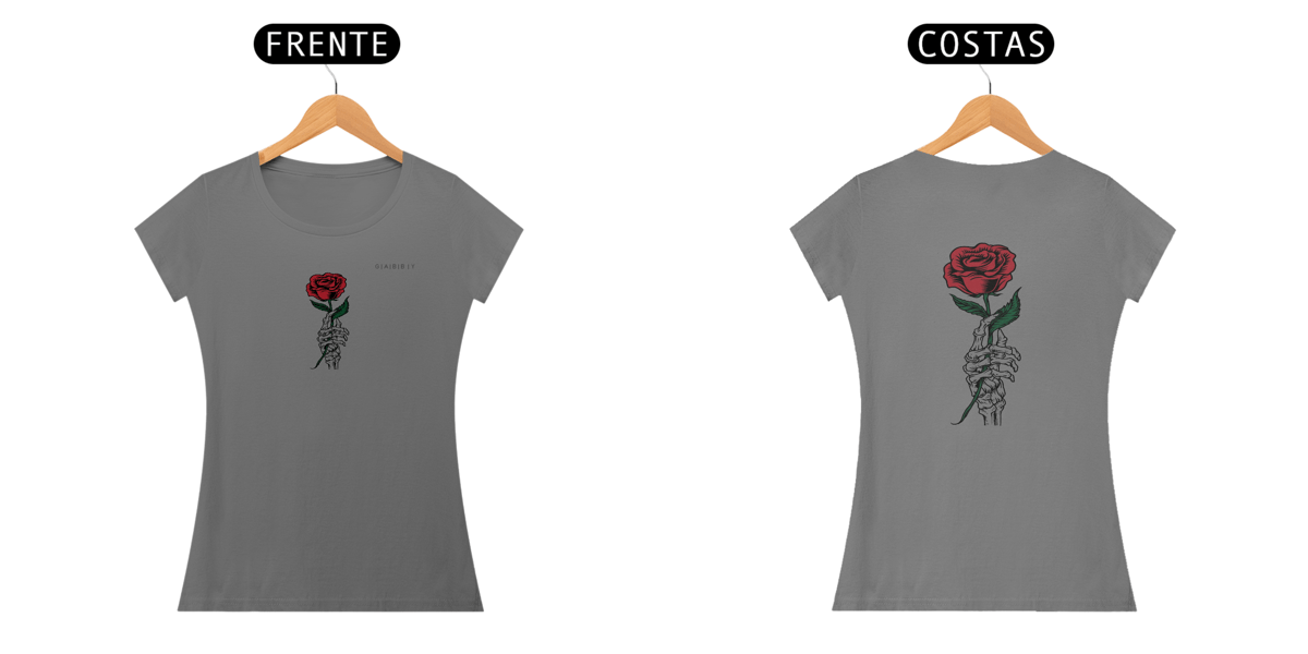 Nome do produto: Camiseta Feminina Rosas Eternas