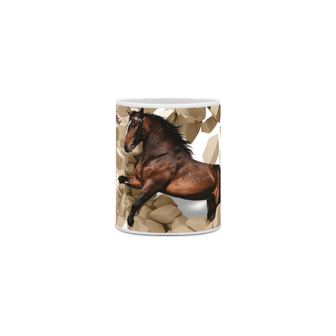 Caneca Com Imagem Cavalo 3d 