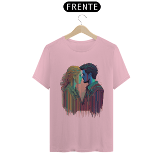 Nome do produto Camiseta Rosa Bebê T-Shirt Classic Estampada Dois Amores por I.A
