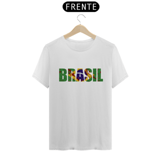 Nome do produto Camiseta Brasil - Branca / Preta