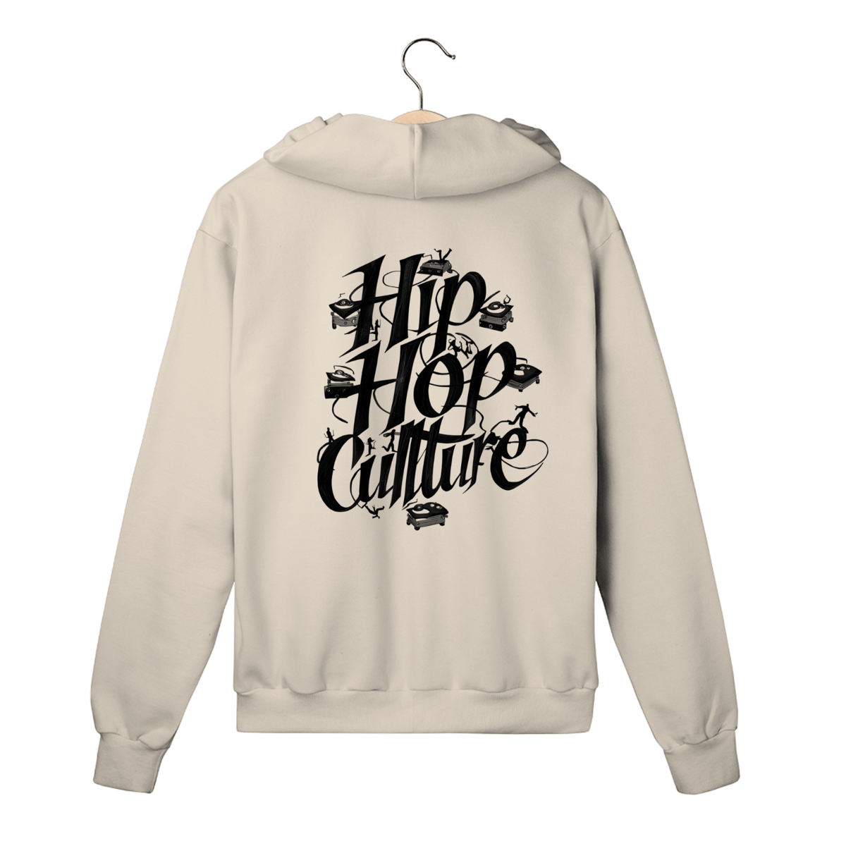 Nome do produto: Moletom com zíper Hip Hop Culture