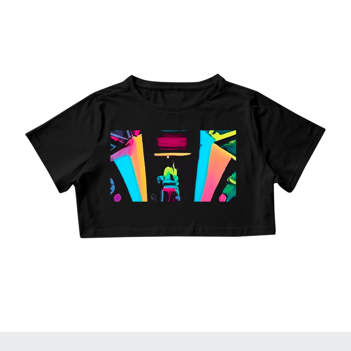 Nome do produto: Cropped  Cyber-Abstrato 