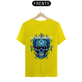 Nome do produtoCamiseta Caveira Headbanger Azul