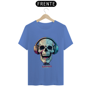 Nome do produtoCamisa Estonada Headbanger Caveira com Fone