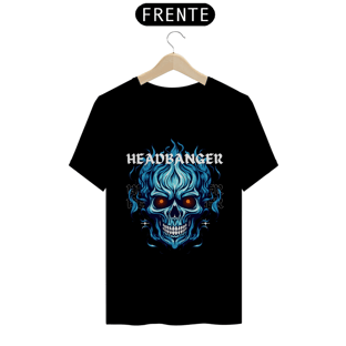 Nome do produtoCamiseta Caveira Headbanger Azul