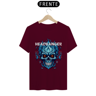 Nome do produtoCamiseta Caveira Headbanger Azul