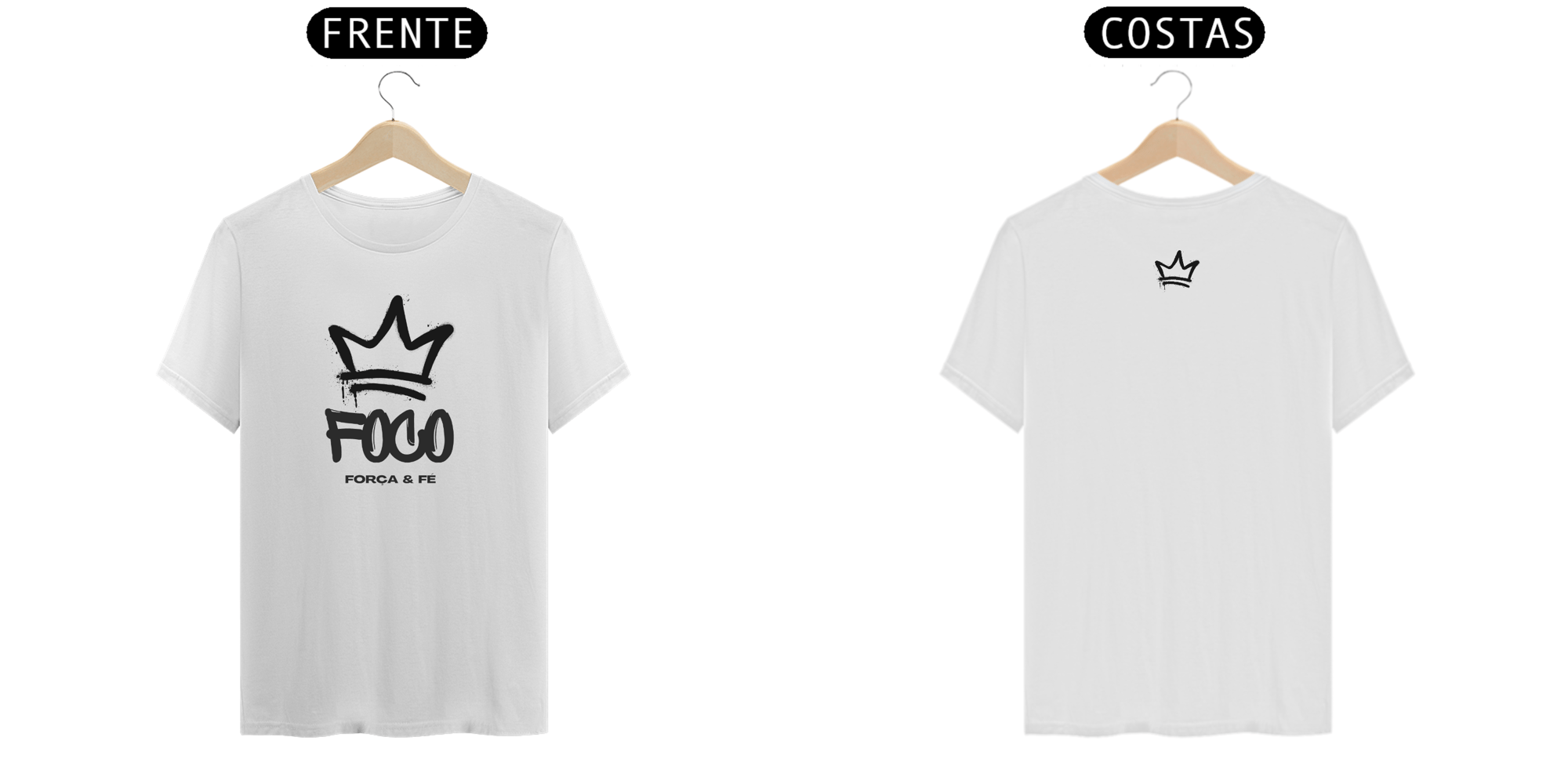 Foco - Força - Fé camiseta premium Fit