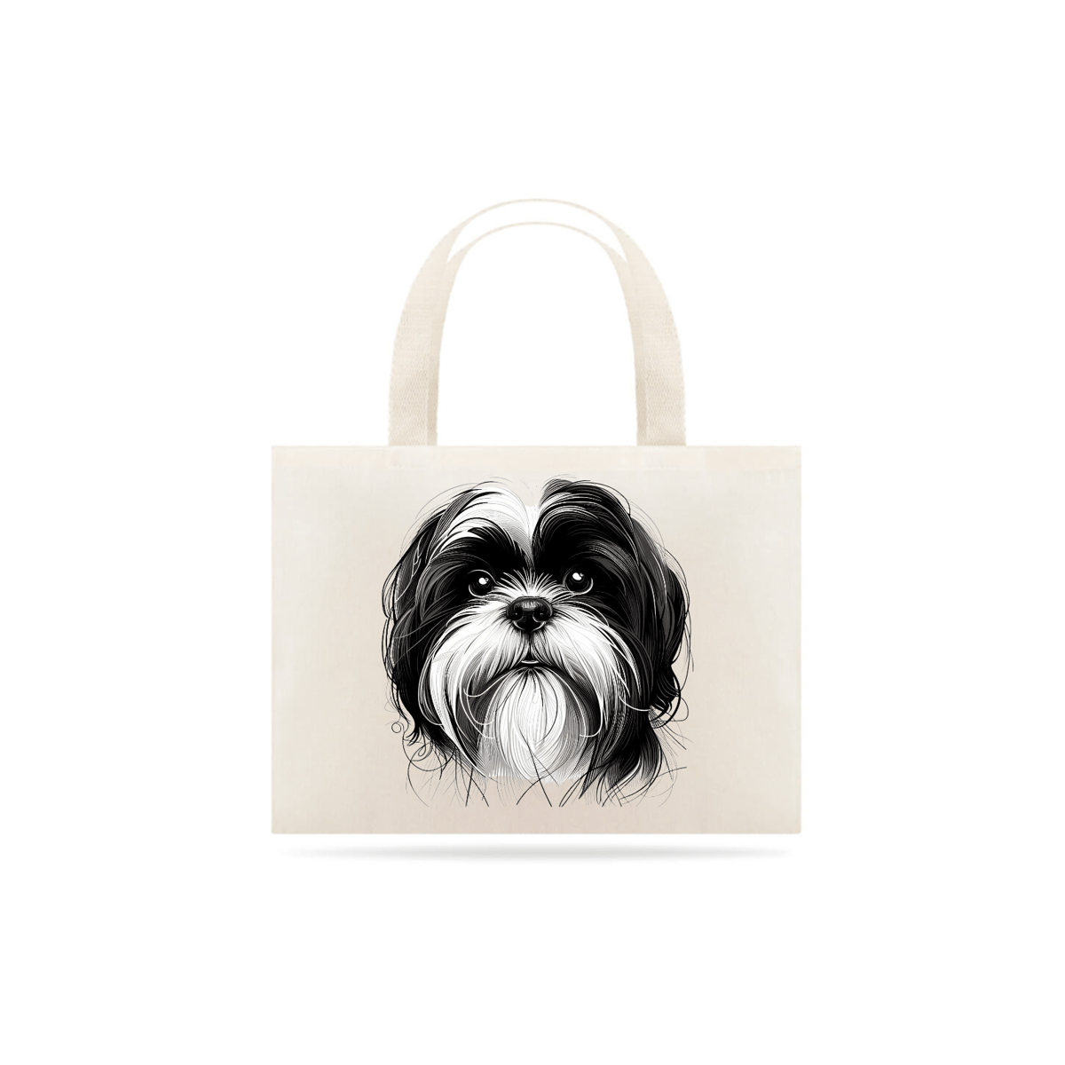 Nome do produto: Shih tzu Preto e Branco