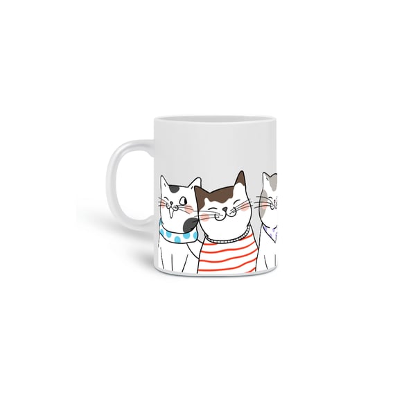 Caneca Six Cats