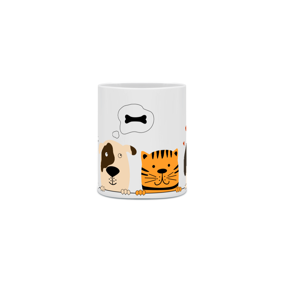 Nome do produto: Caneca Cat & Dog