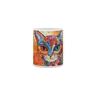 Nome do produto Caneca Gato mosaico colorido