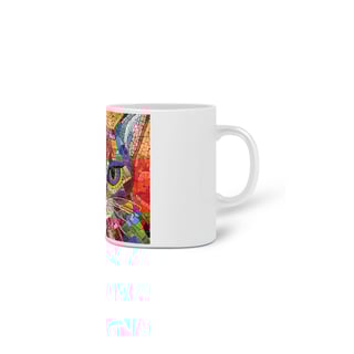 Nome do produto Caneca Gato mosaico colorido