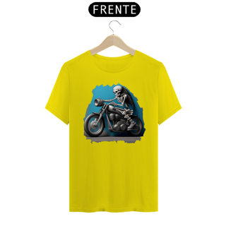 Nome do produto Camiseta Estampa Motoqueiro Esqueleto