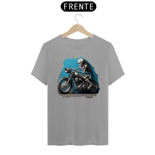 Nome do produto Camiseta Estampa Motoqueiro Esqueleto