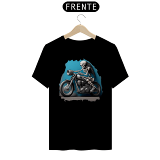 Nome do produto Camiseta Estampa Motoqueiro Esqueleto