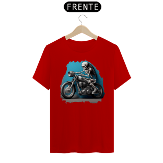 Nome do produto Camiseta Estampa Motoqueiro Esqueleto
